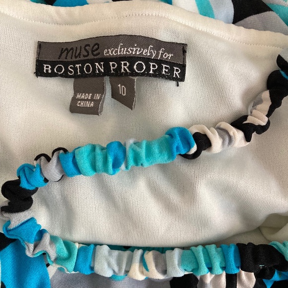 Bold Floral Print Empire Waist Dress - Picture 5 of 5